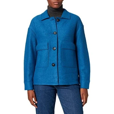Abbildung von Gerry Weber Damen Blazer im Shacket Style Langarm, Manschette unifarben Blue Sky 38