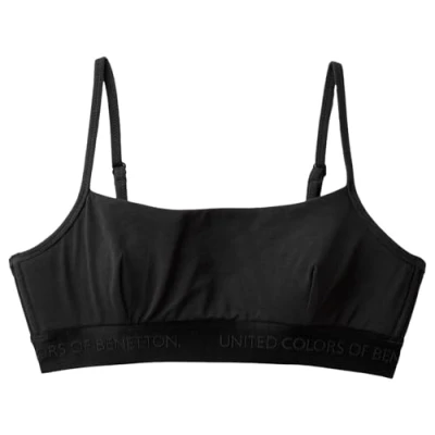 Abbildung von United Colors of Benetton Stretch Tshirt BH, Damen, Größe: Small, Black