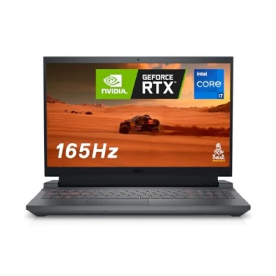 Abbildung von Dell G15 5530 Gaming Laptop 15.6&quot; FHD 165Hz Display, Intel Prozessoren der 13. Gen i7 13650HX, NVIDIA RTX 4060 8GB, 16GB DDR5, 1TB SSD, Windows 11 Home, Deutsch QWERTZ Backlit Keyboard Schwarz