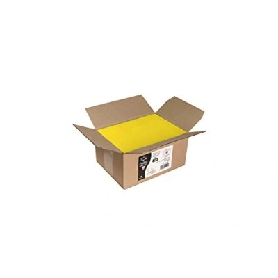 Abbildung von Clairefontaine 55565C Karton mit 200 Umschlägen Pollen Format DL 11x22 cm, 120g, selbstklebend, lose, ideal für Einladungen und Korrespondenz, Premium glattes Papier, Sonnengelb, 1