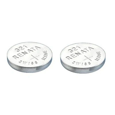Abbildung von 2 x Renata 321 Uhrenbatterie In der Schweiz hergestellt Silberoxid 1,5 V Auch als SR616SW bekannt