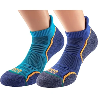Abbildung von 1000 Mile Unisex 2263kl Laufsocke, Doppelpack, King/NY2263H, Größe L (911) für Herren, blau