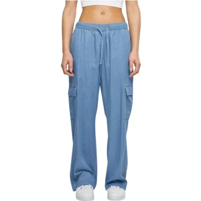 Abbildung von Urban Classics Light Jeans Straight Leg, Damen, Größe: XXL, Skyblue washed