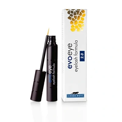Abbildung von EVOBEAUTÉ evoeye Eyelash Formula 2.0 3 ml I Wimpernserum mit natürlichem Booster für lange &amp; volle Wimpern in 6 8 Wochen
