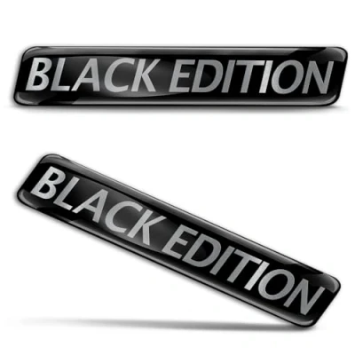 Abbildung von Biomar Labs 2 x Aufkleber 3D Gel Silikon Stickers Autoaufkleber Auto Motorrad Fahrrad Laptop PC Tablet Black Edition KS 75