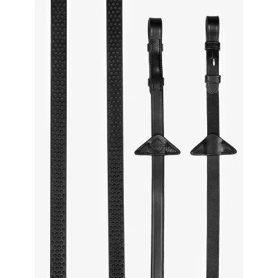 Abbildung von LeMieux Kudos Zügel Soft Rubber Schwarz Warmblut