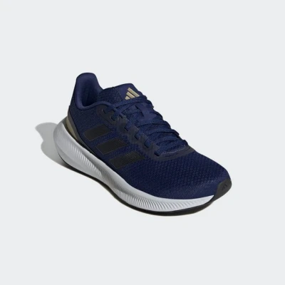 Abbildung von adidas Performance Runfalcon 3.0 Laufschuh Natural running dark blue core black gold metallic, Damen, Größe: 38 2/3 Schuhe