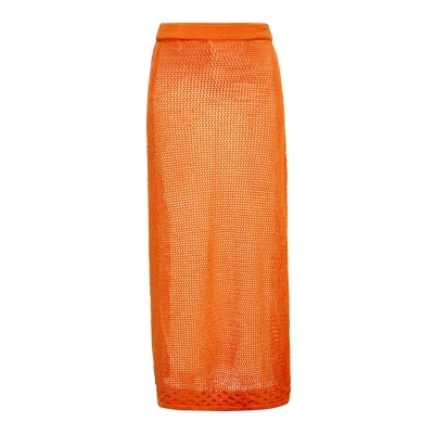 Abbildung von myMo Cobranded WITH Ebeeza Maxirock, Damen, Größe: 34, Orange