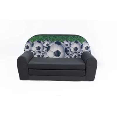 Abbildung von FORTISLINE Kindersofa Mini ausklappbar 40x78x45cm für Kinder 2in1 Kindercouch Schlafcouch aus Schaumstoff Abnehmbarer Bezug Viele Motive