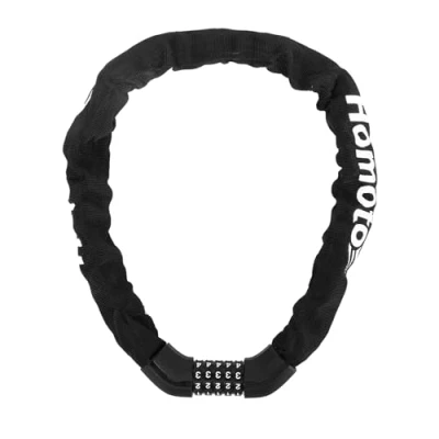 Abbildung von Fahrradschloss Zahlenschloss, Fahrradschlösser hohe Sicherheit, Bike lock Kettenschloss mit 5 stelligem Code, Schloss für ebike/e scooter/e roller/kinder fahrrad etc. (6 mm)