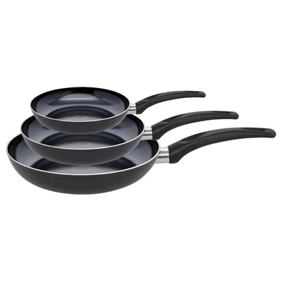 Abbildung von Elo Basic Pfannen Set &quot;Bratprofi&quot;, Aluminium, (Set, 3 tlg., je 1 Bratpfanne Ø 20/24/28 cm, H: 4,3/4,5/5 cm), Induktion