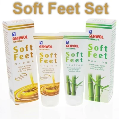 Abbildung von GEHWOL Set, Fusskraft Soft Feet Fußcreme + Peeling Sparpack