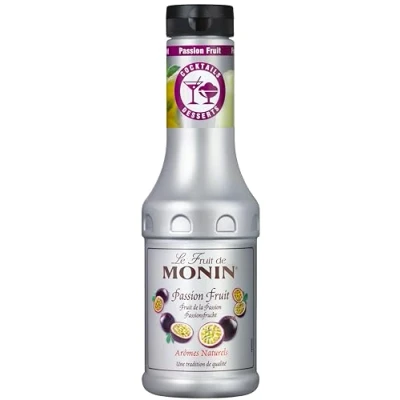 Abbildung von Monin Le Fruit Passionsfrucht FruchtPüree Mix (1 x 0,5l) Premium Zutat für Cocktails, Smoothies, Mocktails &amp; Desserts Hobby Barkeeper Genießer