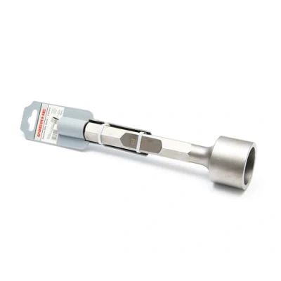 Abbildung von WERHE® Professional HEX28 Ø55mm 70x260mm Erdnageleintreiber zum Einstecken von Tiefenerder Erder Erdung Staberder Jack Hammer Picket Pfosten Driver Treiber