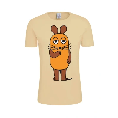 Abbildung von Logoshirt DIE Sendung MIT DER MAUS Tshirt print, Damen, Größe: Small, Beige