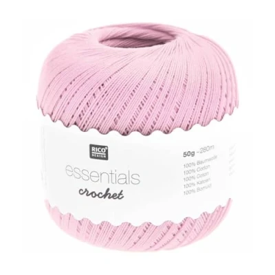 Abbildung von Rico Design Essentials Crochet, 100% Baumwolle, Pink