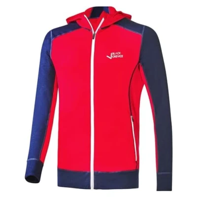 Abbildung von Black Crevice Herren Merino Kapuzenjacke, steel blue/ski patrol, XL