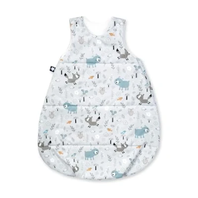 Abbildung von Julius Zöllner Schlafsack Neo, warme Füllung 2,5 TOG, waschbar bei 60C, Made in Germany, OEKO TEX Standard 100, Smart Friends, Gr. 62/68