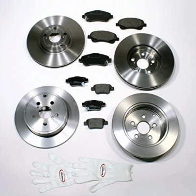 Abbildung von Autoparts Online Set 60004299 Bremsscheiben/Bremsen + Bremsbeläge vorne hinten