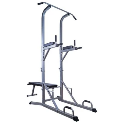 Abbildung von ScSPORTS® Kraftstation Power Tower Dip Station Klimmzugstange Hantelbank Kraftturm bis 120kg, (1 tlg)