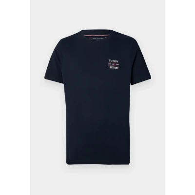 Abbildung von Tommy Hilfiger Stack Tshirt print, Herren, Größe: Small, Desert sky