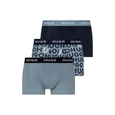 Abbildung von HUGO Trunk Design 3 PACK Panties, Herren, Größe: XXL, Blue