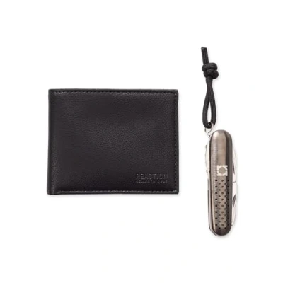 Abbildung von Kenneth Cole REACTION Herren Minimalistische Slimfold Geldbörse mit Multi Tool Set, Schwarz, Einheitsgröße, Einheitsgröße