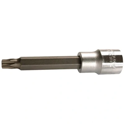 Abbildung von SW Stahl 05343L Steckschlüsseleinsatz 1/2 Torx T30 Chrom Vanadium Innen Lang