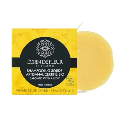 Abbildung von Écrin de Fleur Bio Haarseife Apfelessig mit ylang ätherisches öl, 1x55g