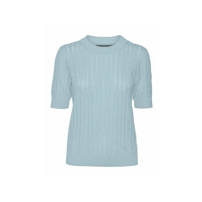 Abbildung von Vero Moda Vmmorena Tshirt basic, Damen, Größe: XS, Airy blue