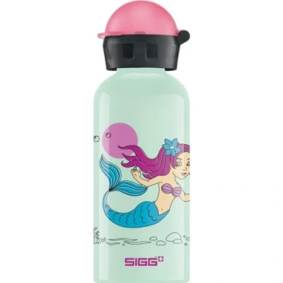 Abbildung von SIGG Nixie Kinder Trinkflasche (0.4 L), schadstofffreie Kinderflasche mit auslaufsicherem Deckel, federleichte aus Aluminium[Amazon Exclusive]