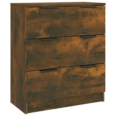 Abbildung von vidaXL Sideboard Kommode Anrichte Schrank Beistellschrank Mehrzweckschrank Standschrank Wohnzimmer Flur Räuchereiche 60x30x70cm Holzwerkstoff