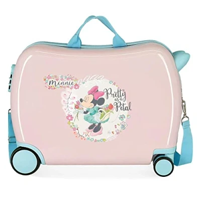 Abbildung von Disney Minnie Florals Kinderkoffer, Rosa, 50 x 38 20 cm, starr, ABS Kombinationsverschluss, 34 l, 1,8 kg, 4 Räder, Handgepäck