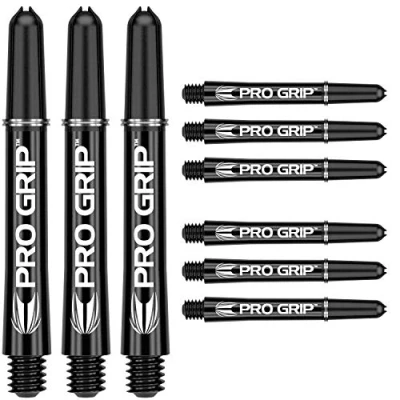 Abbildung von Target Darts 3 x Sätze of Schwarz Pro Grip Dartschäfte Mittel 9 Insgesamt