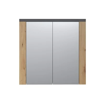 Abbildung von trendteam smart living Spiegelschrank Spiegel Badezimmer Follow Aufbaumaß (BxHxT) 79 x 78 20 cm Farbe Artisan Eiche mit Matera 2228405E2