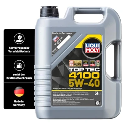 Abbildung von LIQUI MOLY Top Tec 4100 5W 40 5 L Synthesetechnologie Motoröl Art. Nr.: 3701, farblos