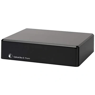 Abbildung von Pro Ject Optical Box E Phono, Phono Vorverstärker mit A/D Konverter &amp; Line In/Out (Schwarz)