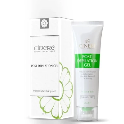 Abbildung von Cinere Unisex Post Depilation Gel mit Teebaumöl &amp; Kamille, 50 ml