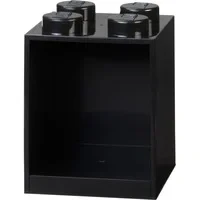 Abbildung von Room Copenhagen Brick Lego Bausteinregal mit 4 Knöpfen, Schwarz