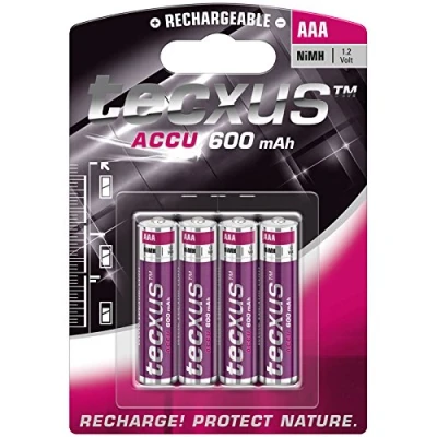 Abbildung von 4 x AAA NiMH 600mAh Akkus Telefone Siemens Gigaset S670 S675 SX670 SX675 IP S67H S680 S685 SX680 SX685 S68H S790 S795 SX790 SX795 S79H