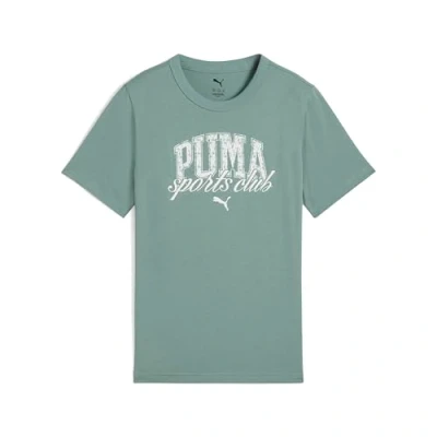 Abbildung von Puma Class Graphic TEE Unisex Tshirt print für Kinder, Größe: 176, Green moon