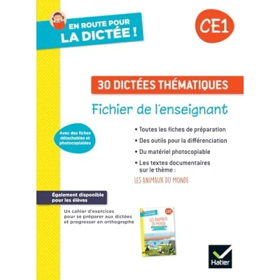Abbildung von En route pour la dictée ! CE1 Les animaux du monde Ed. 2024 Fichier de l&#039;enseignant