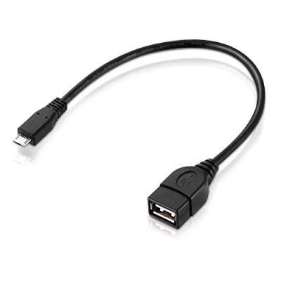 Abbildung von adaptare 40225 USB OTG Adapter Kabel Micro 2.0 Stecker Buchse Typ A für Speicher Stick und andere Geräte