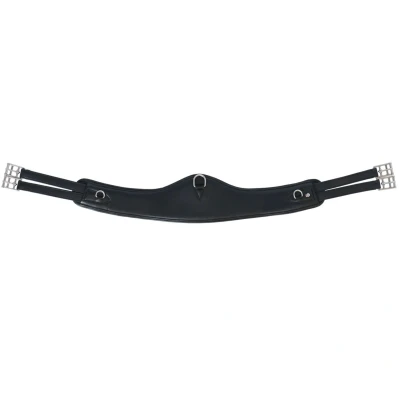 Abbildung von Waldhausen Sattelgurt Contour Leder Schwarz 140cm