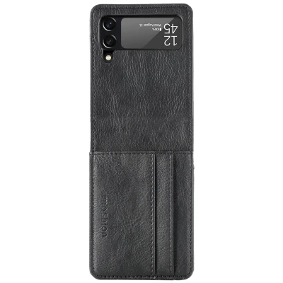Abbildung von Samsung Galaxy Z Flip 4 Hülle Kunstleder iMoshion Klapphülle Handyhülle Schwarz