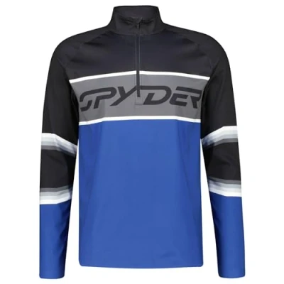 Abbildung von Spyder Skirolli Premier ZIP Tneck Langarmshirt, Herren, Größe: Small, Blau