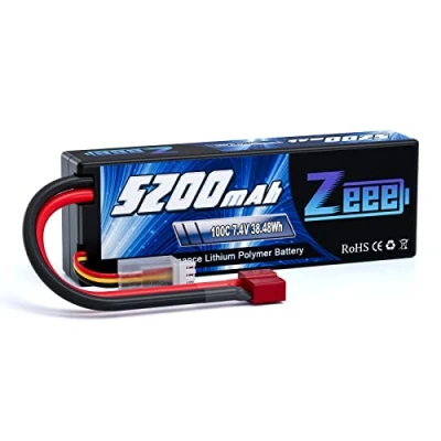 Abbildung von Zeee 2S Lipo Akku 7,4V 100C 5200mAh Hardcase Batterie mit Deans T Stecker für RC Evader BX Auto Car Truck LKW Truggy Hobby