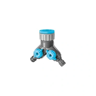 Abbildung von Cellfast Verteiler 53 220, 2 x Wasserverteiler am Hahn mit Ventilen