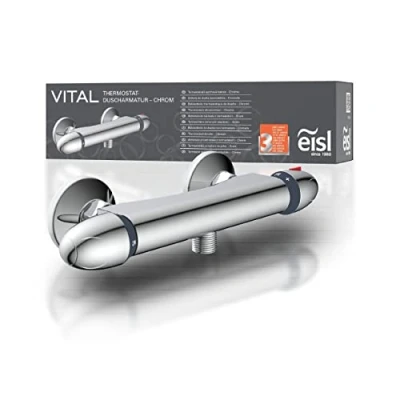 Abbildung von Eisl Duscharmatur &quot;VITAL&quot;, mit Thermostat, Mischbatterie Dusche, Duschthermostat in Chrom