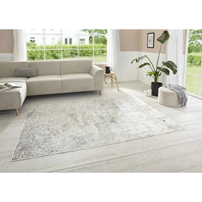 Abbildung von ELLE DECORATION Designteppich &quot;Chameis&quot;, rechteckig, Viskose, Vintage Look, Seiden Optik, Wohnzimmer, Schlafzimmer, Teppich